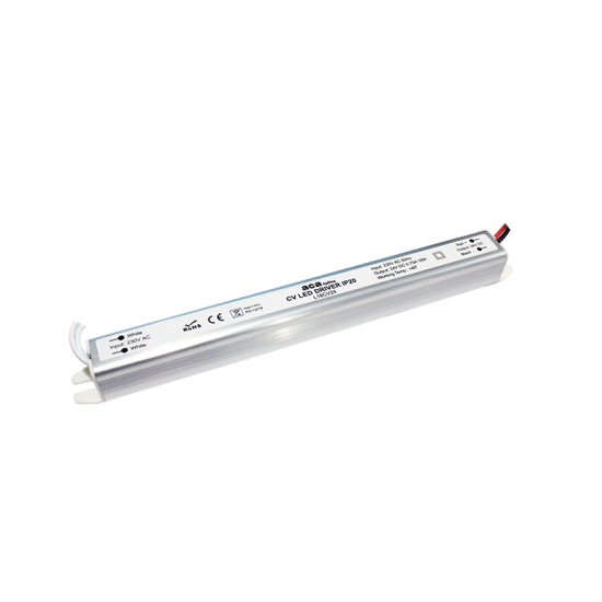 ^LINEAR METAL CV LED DRIVER 18W 230V AC-24V DC 0.75A IP20 WITH CABLES