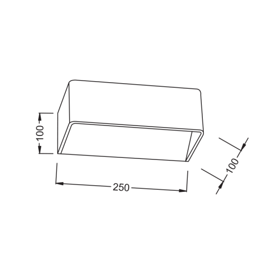 ΛΕΥΚΗ ΑΠΛΙΚΑ LED UP-DOWN PARALLEL 2X3W 230V 4000K 25000hrs NEPHELE