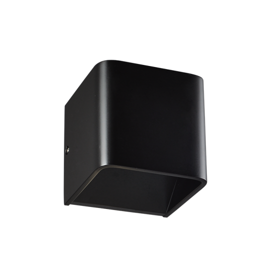 ΕΠΙΤΟΙΧΙΟ Φ/Σ LED ΜΑΥΡΟ UP-DOWN CUBE 1X3W 230V 3000K 30000hr NEPHELE