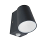 ^LED COB WALL SENSOR LUMINAIRE 6W 400LM 100° 230V AC 3.000K DARK GREY CRI80 IP54 30.000HRS