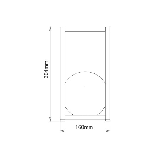 LED SMD BATTERY LUMINAIRE 1W 160LM 3.000K CARK GREY 160° CRI80 IP54