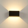 LED SMD WALL LUMINAIRE 12W 860LM 0-120° 230VAC 3.000K DARK GREY CRI80 IP54 30.000HRS