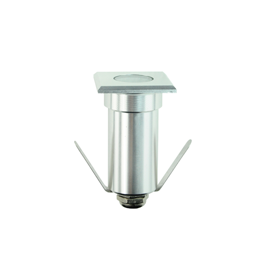 ^LED SQUARE INGROUND SPOT LUMINAIRE 1W 60LM 4000K 30° 230V AC IP65 RA80 30.000hrs