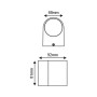 DOWN GU10 WALL LUMINAIRE 230V AC DARK GREY IP54 MAX.35W
