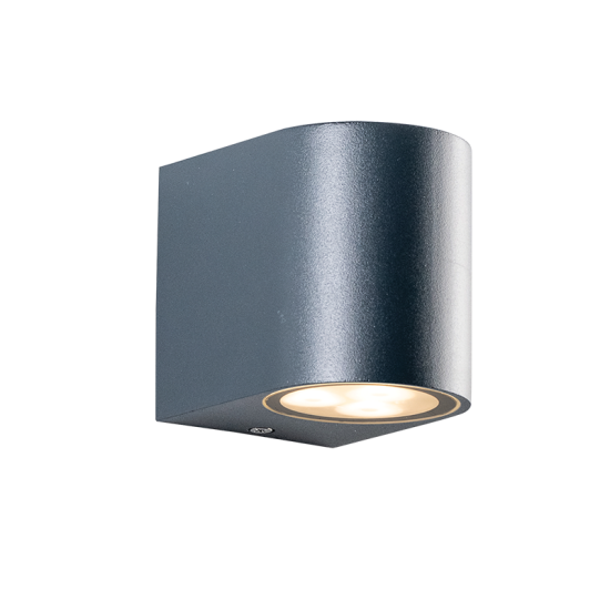 DOWN GU10 WALL LUMINAIRE 230V AC DARK GREY IP54 MAX.35W