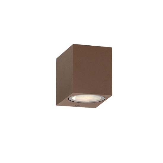 DOWN GU10 WALL LUMINAIRE 230V AC RUSTY IP65  MAX.35W