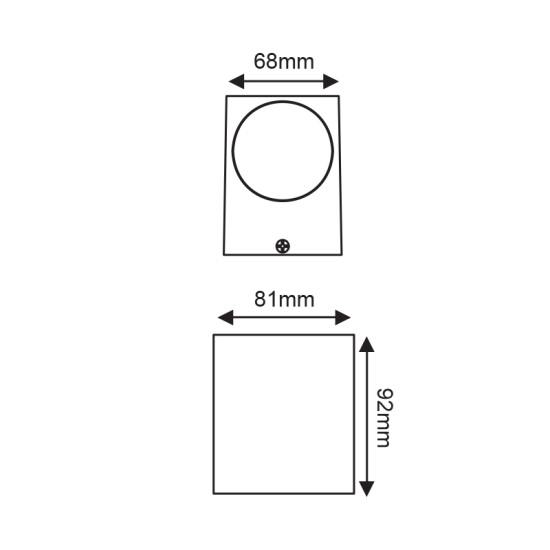 ^LED HP WALL LUMINAIRE 4W 230LM 40° 230V AC 3.000K MATT WHITE CRI80 IP54 30.000HRS