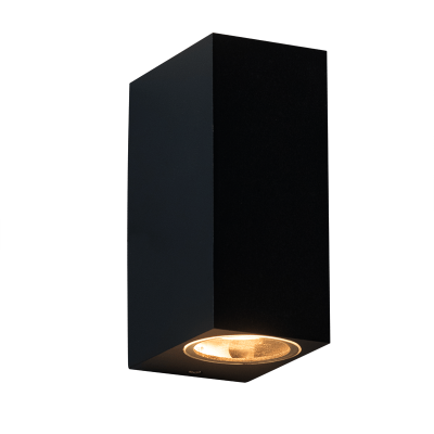LUMINAIRE WALL SAND BLACK GU10 230V AC IP65 MAX 2X7W LUMINAIRE WALL SAND BLACK GU10 230V AC IP65 MAX 2X7W
