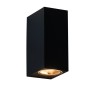 LUMINAIRE WALL SAND BLACK GU10 230V AC IP65 MAX 2X7W