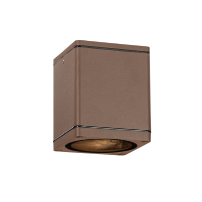 DOWN GU10  SQUARE CEILING LUMINAIRE 230V AC RUSTY IP65 GU10 MAX.35W DOWN GU10  SQUARE CEILING LUMINAIRE 230V AC RUSTY IP65 GU10 MAX.35W