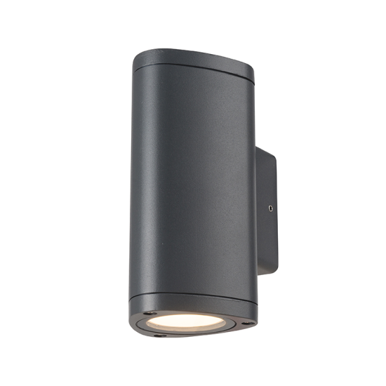 ^LED HP WALL LUMINAIRE 6W 300LM 50° 230V AC 3.000K DARK GREY CRI80 IP54 30.000HRS