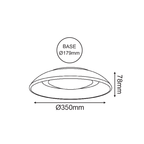 ^LED SMD CEILING LUMINAIRE 9W 660LM 120° 230V AC 3.000K MATT WHITE CRI80 IP65 30.000HRS