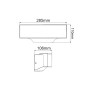 ^LED SMD WALL LUMINAIRE 13W 710LM 110° 230V AC 3.000K DARK GREY CRI80 IP65 30.000HRS
