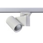 WHITE LED TRACK LUMINAIRE 20W 3000K 3-PHASE 38° 2000LM 230V AC Ra80