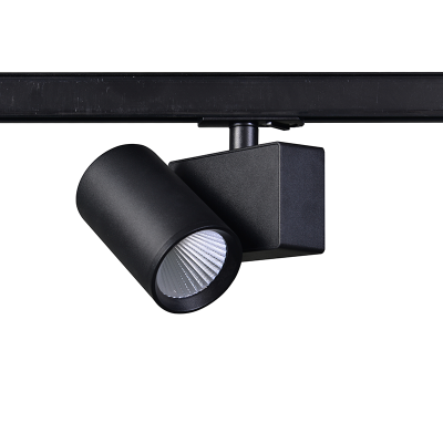 SAND BLACK LED TRACK LUMINAIRE 20W 4000K 1-PHASE 38° 2400LM 230V AC Ra80 5YRS