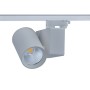 GREY LED TRACK LUMINAIRE 20W 4000K 3-PHASE 34° 2100LM 230V AC Ra80
