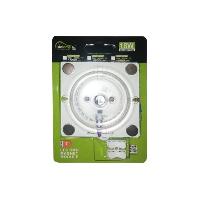LED SMD MAGNET MODULE 18W 230V AC 1650LM 160° 6500K Ra80