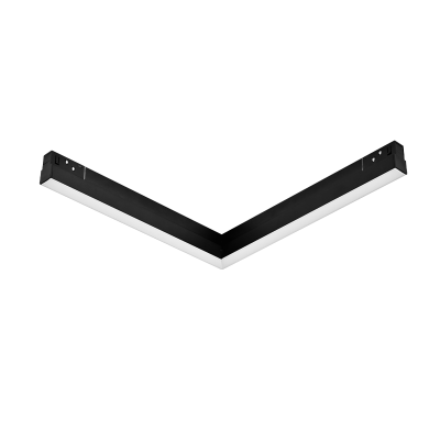 MATTE BLACK MAGNETIC LINEAR 90° CORNER 48V 20W 3000K 1600LM 110° OSRAM RA90 L322*307MM MATTE BLACK MAGNETIC LINEAR 90° CORNER 48V 20W 3000K 1600LM 110° OSRAM RA90 L322*307MM