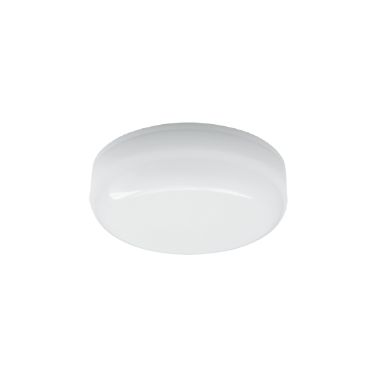 LED PC WHITE CEILING LUMINAIRE 230V AC IP66 12W 1010lm 3000K 120° Ra80