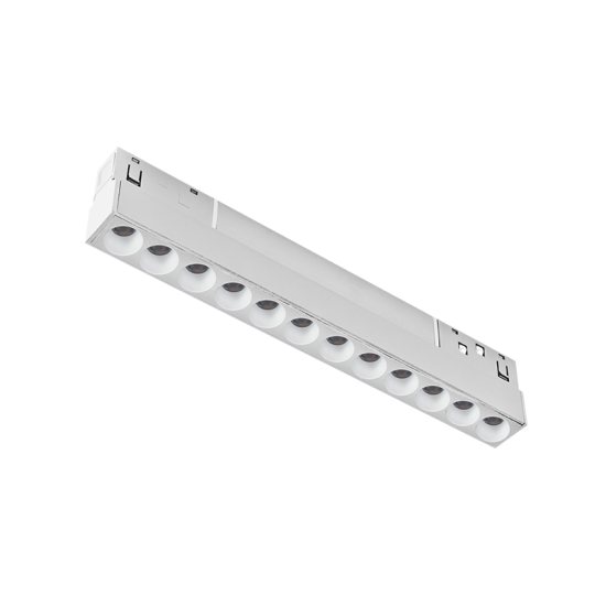 MATTE WHITE MAGNETIC LINEAR 48V DC 12W 3000K 1000LM 36° OSRAM RA90 L220MM