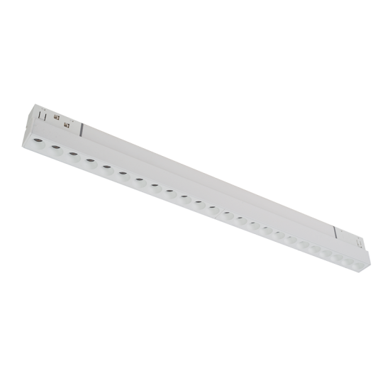 MATTE WHITE MAGNETIC LINEAR 48V DC 24W 3000K 2050LM 36° OSRAM RA90 L436MM