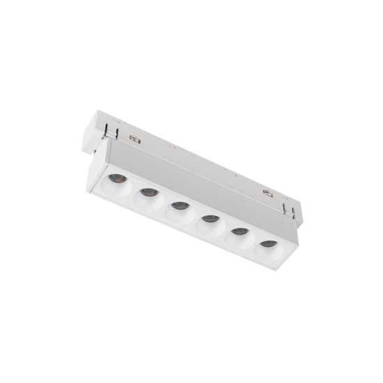 MATTE WHITE MAGNETIC LINEAR 48V DC 6W 4000K 550LM 36° OSRAM RA90 L112MM