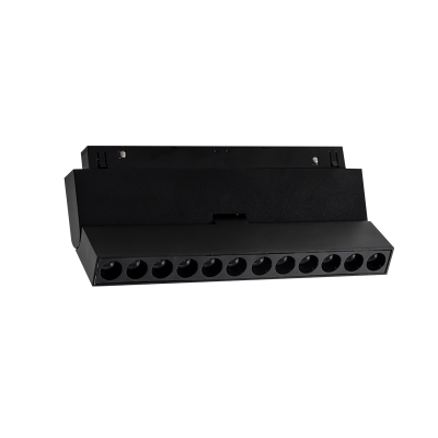 MATTE BLACK MAGNETIC MOVABLE LINEAR 48V DC 12W 3000K 1000LM 24° OSRAM RA90 L220MM MATTE BLACK MAGNETIC MOVABLE LINEAR 48V DC 12W 3000K 1000LM 24° OSRAM RA90 L220MM