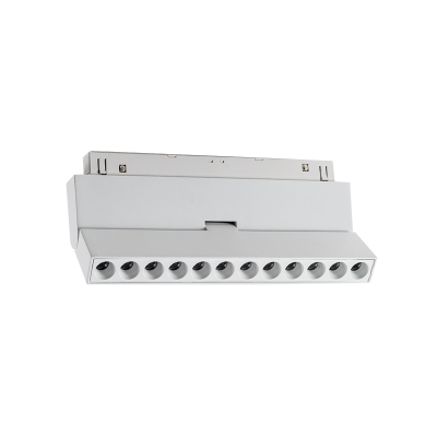 MATTE WHITE MAGNETIC MOVABLE LINEAR 48V DC 12W 3000K 1000LM 24° OSRAM RA90 L220MM MATTE WHITE MAGNETIC MOVABLE LINEAR 48V DC 12W 3000K 1000LM 24° OSRAM RA90 L220MM
