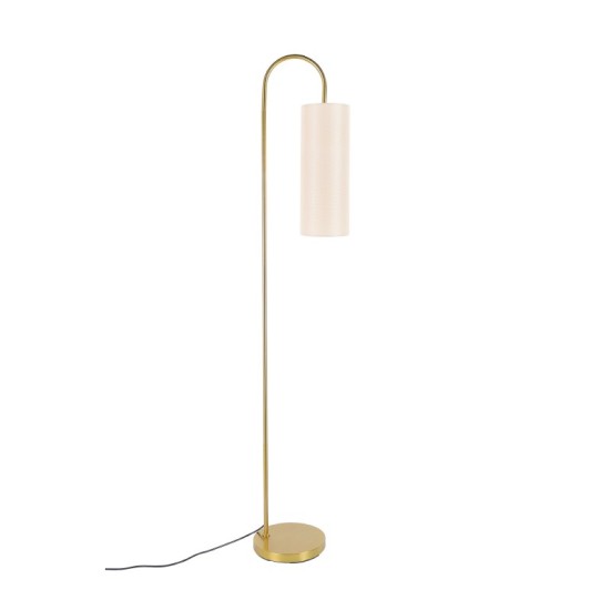 ΔΑΠΕΔΟΥ ΟΡΕΙΧΑΛΚΟ ΜΕΤΑΛΛΟ ΜΠΕΖ ΥΦΑΣΜΑΤΙΝΟ ΚΑΠΕΛΟ 1ΧΕ27 L32*W24*H162.5cm ZORAN