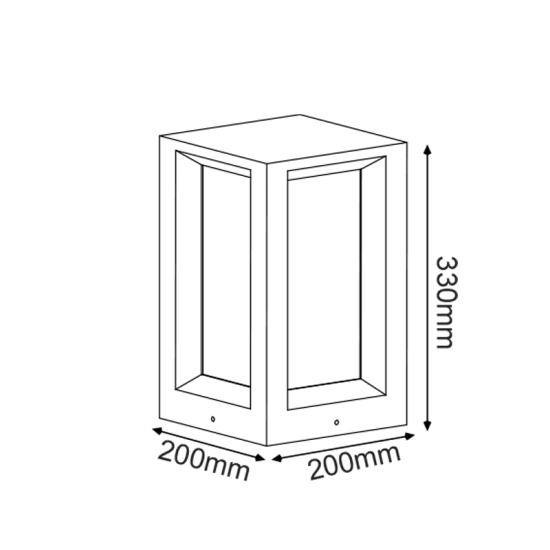 ^ΦΩΤΙΣΤΙΚΟ ΚΗΠΟΥ 330MM IP65 2xE27 Max.7W ΛΕΥΚΟ ΤΣΙΜΕΝΤΟ & PC ΚΑΛΥΜΜΑ