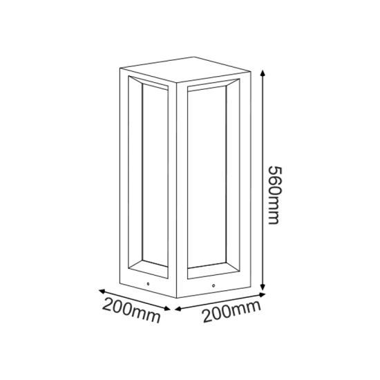 ^ΦΩΤΙΣΤΙΚΟ ΚΗΠΟΥ 560MM IP65 3xE27 Max.7W ΛΕΥΚΟ ΤΣΙΜΕΝΤΟ & PC ΚΑΛΥΜΜΑ