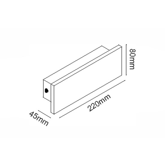 ^ΕΠΙΤΟΙΧΟ ΓΡΑΜΜΙΚΟ ΦΩΤΙΣΤΙΚΟ LED SMD 8W 540LM 230V AC 3000K RA80 IP65 30.000HRS ΛΕΥΚΟ ΤΣΙΜΕΝΤΟ