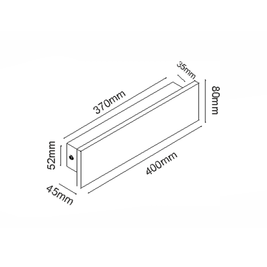 ^ΕΠΙΤΟΙΧΟ ΓΡΑΜΜΙΚΟ ΦΩΤΙΣΤΙΚΟ LED SMD 12W 660LM 230V AC 3000K RA80 IP65 30.000HRS ΜΑΥΡΟ ΤΣΙΜΕΝΤΟ