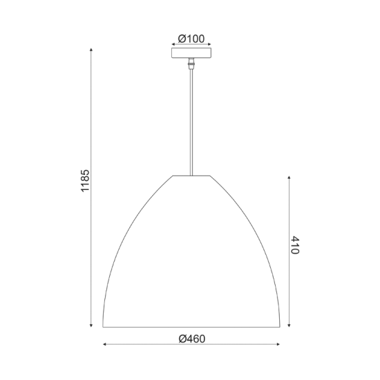 ΚΡΕΜΑΣΤΟ Φ/Σ 1ΧΕ27 ΚΑΛΑΜΙ Φ45ΧH119CM OIA