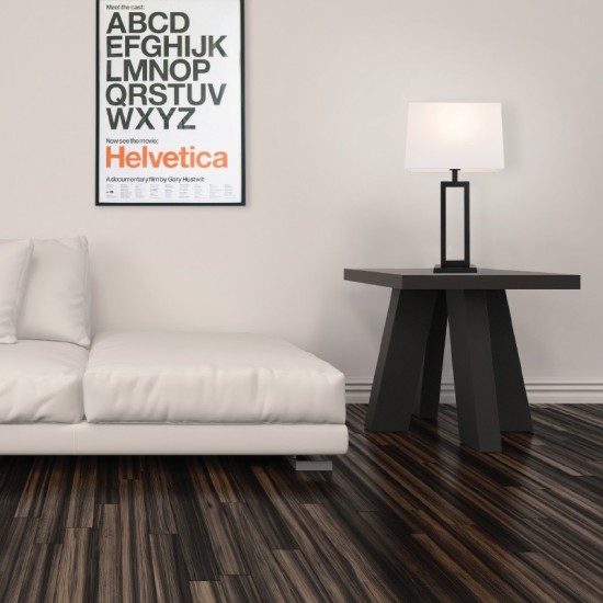 ΤΕΤΡΑΓΩΝΟ ΕΠΙΤΡΑΠΕΖΙΟ ΦΩΤΙΣΤΙΚΟ ΜΑΥΡΟ ΜΕΤΑΛΛΟ ΛΕΥΚΟ ΥΦΑΣΜΑΤΙΝΟ ΚΑΠΕΛΟ L36*W22*H63.5cm 1*E27 DENNIS