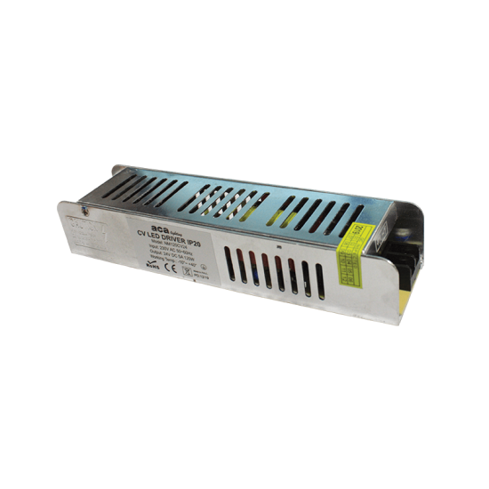 ^METAL CV LED DRIVER 120W 230V AC-24V DC 5A IP20 WITH TERMINAL