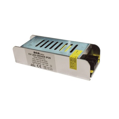 ^METAL CV LED DRIVER 60W 230V AC-24V DC 2.5A IP20 WITH TERMINAL ^METAL CV LED DRIVER 60W 230V AC-24V DC 2.5A IP20 WITH TERMINAL