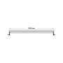LED WALLWASHER 18W, 1530lm 4000K, 15° x 60° 0,5m, IP66