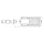 LED STREET LUMINAIRE 30W 3000LM 4000K 120X50˚ CLASS I 230V AC IP66