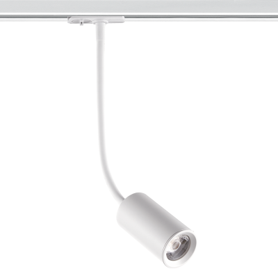 WHITE LED TRACK LIGHT 10W 3000K 2WIRES 24° 850LM 230V Ra80 WHITE LED TRACK LIGHT 10W 3000K 2WIRES 24° 850LM 230V Ra80