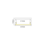 NORM ALUMINUM PROFILE WITH OPAL COVER 2m/pc
