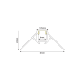 ISLA ALUMINUM PROFILE P122 WITH OPAL PC DIFFUSER 2m/pc