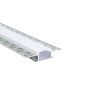 LOND ALUMINUM PROFILE P125 WITH OPAL PC DIFFUSER 2m/pc