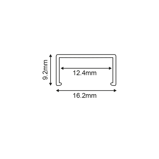 PLO ALUMINUM PROFILE 2m/pc