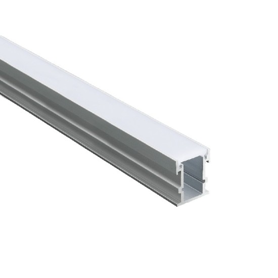 AVAH ALUMINUM PROFILE P132 WITH OPAL PC DIFFUSER 2m/pc