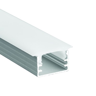 MINA SEMI TRIMLESS ALUMINUM PROFILE WITH OPAL PC DIFFUSER 2m/pc