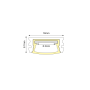 LOREL ALUMINUM WATERPROOF PROFILE P146U WITH OPAL PC DIFFUSER 2m/pc