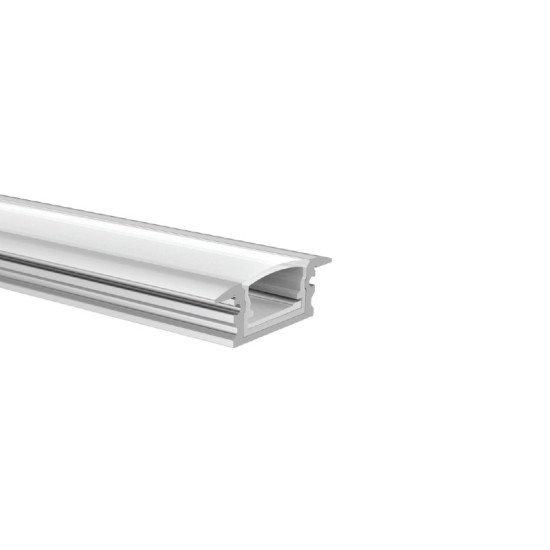 PHASE OUT EDITH ALUMINUM WATERPROOF PROFILE P147U WITH OPAL PC DIFFUSER 2m/pc