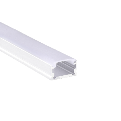 WHITE MICRO ALUMINUM PROFILE WITH OPAL PC DIFFUSER 2m/pc