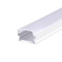 WHITE MICRO ALUMINUM PROFILE WITH OPAL PC DIFFUSER 2m/pc